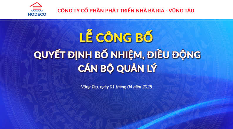 Lễ công bố quyết định bổ nhiệm, điều động cán bộ quản lý