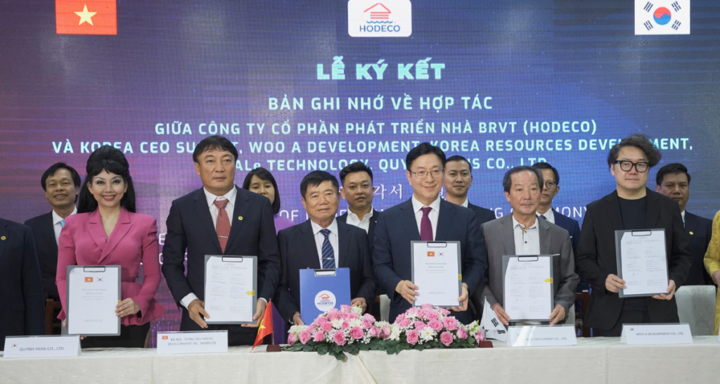 Hodeco ký kết ghi nhớ về hợp tác phát triển với các doanh nghiệp Hàn Quốc