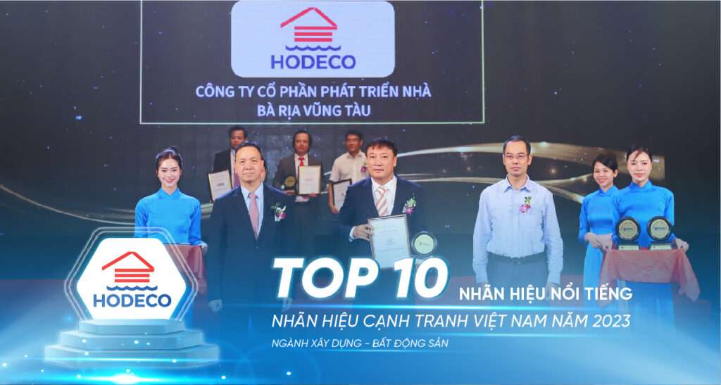 HODECO – Đạt danh hiệu “Top 10 Nhãn hiệu Nổi tiếng Việt Nam 2023”