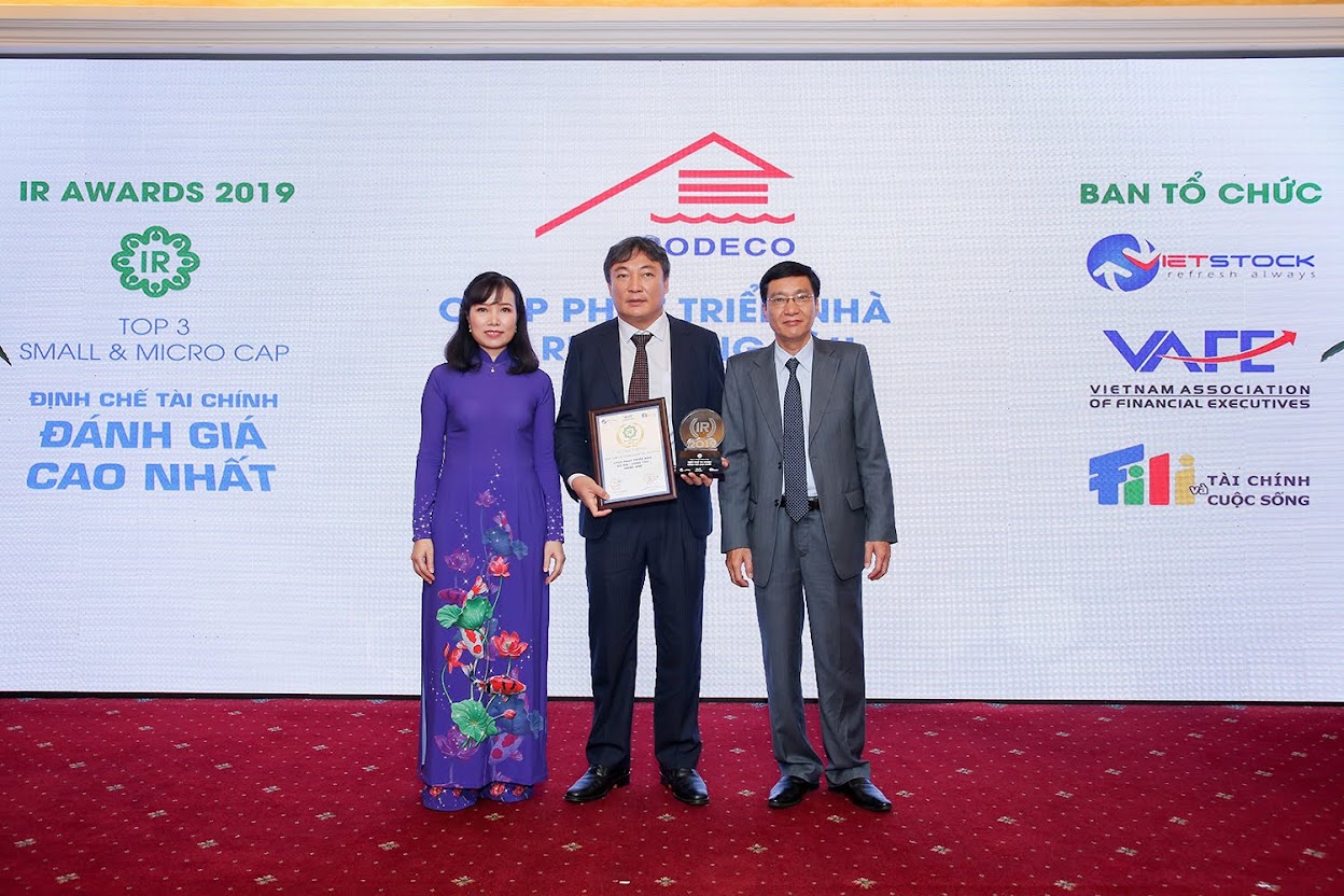 HODECO vinh dự lọt Top 3 doanh nghiệp nhóm Small & Micro cap có hoạt động IR tốt nhất 2019