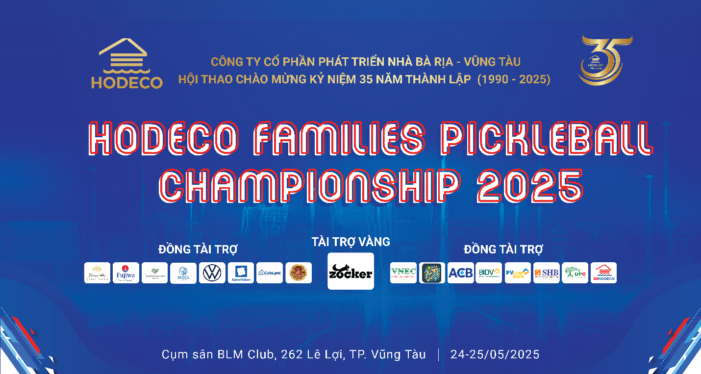HODECO Families Pickleball Championship 2025: Hơn 400 VĐV sẵn sàng tranh tài